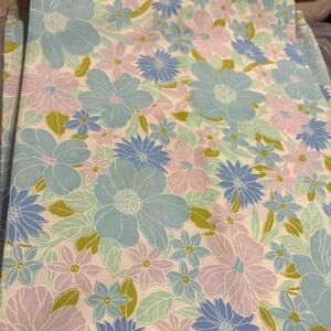 1960s Floral Patterned Fabric